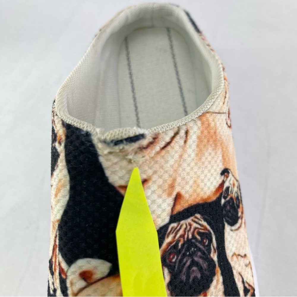Pug Print Slip-On Clogs Shoes for Nurses Size 9 - Picture 11 of 11